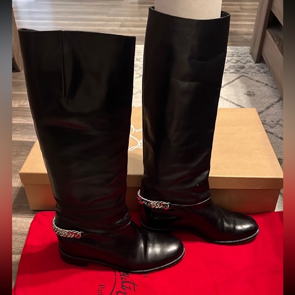 Christian Louboutin Black Boots cate boot flat - Picture 3 of 12